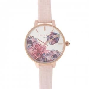 Ted Baker Floral Watch - Rose gold