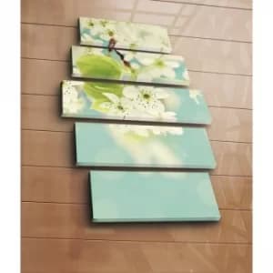 5PATK-104 Multicolor Decorative Canvas Painting (5 Pieces)