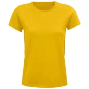 SOLS Womens/Ladies Crusader Organic T-Shirt (S) (Gold)