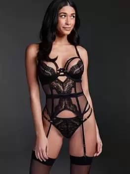 Hunkemoller Elizabeth Bustier - Black, Size 34B, Women