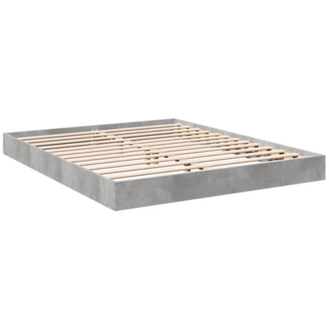 VIDAXL Bed Frame without Mattress Concrete Grey 160x200cm Vidaxl 842010