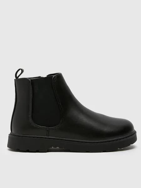 Skechers Boys Fuse Tread Trekor Leather Memory Foam Boots UK Size 12 (EU 30) Black/lime SKE1747-BBLM-12