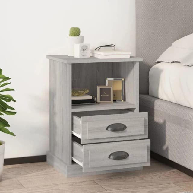 VIDAXL Bedside Cabinets 2 pcs Grey Sonoma 43x36x60cm Vidaxl 8720845792312