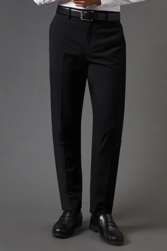 Burton Mens Black Skinny Fit Essential Suit Trousers Black 34R Male BBB03937