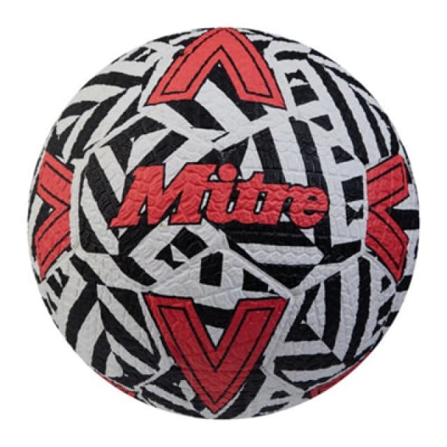 Mitre 2024 Street Soccer Football White/black/red (5)