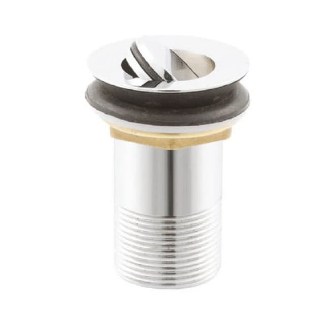 Balterley Round Unslotted Flip Top Basin Waste Chrome Silver