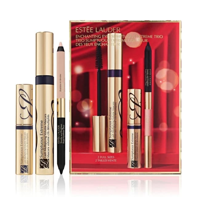 Estee Lauder Enchanting Eyes Sumptuous Extreme Mascara 3 Piece Gift Set (Worth £73)