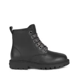 Kids Shaylax Ankle Boots with Animal Print Laces