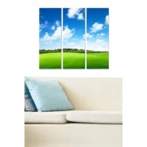 MDF96722389 Multicolor Decorative MDF Painting (3 Pieces)