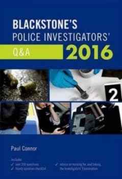 Blackstones Police Investigators Q and A 2016 by Paul Connor Paperback
