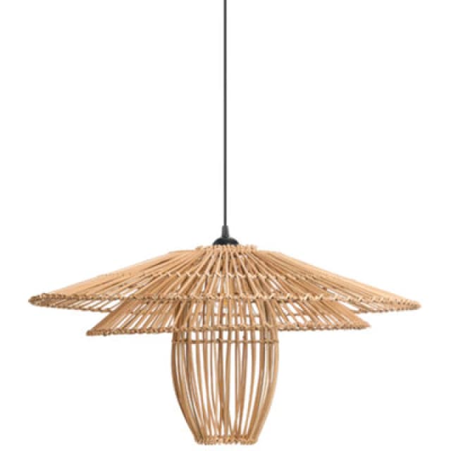 Beliani Pendant Lamp Botijas Rattan Natural