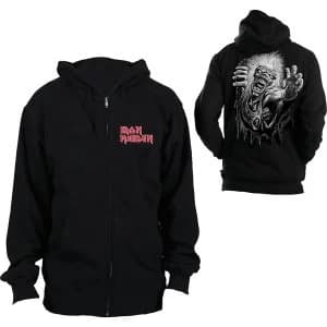 Iron Maiden - No Prayer Unisex Large Zipped Hoodie - Black
