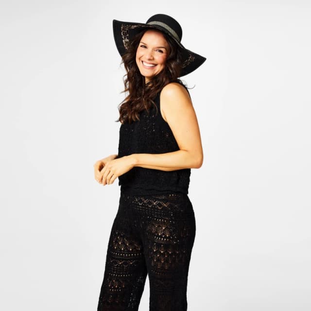 Biba Biba Pointelle Vest - Black 8