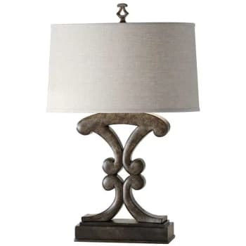 1 Light Table Lamp Weathered Black, E27 - Elstead