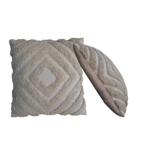 Artisan Furniture Artisan Furniture Grey Diamond Cushion Set of 2