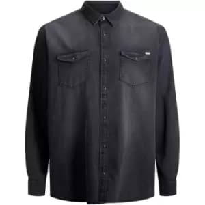Jack and Jones Denim Shirt Plus Size - Black