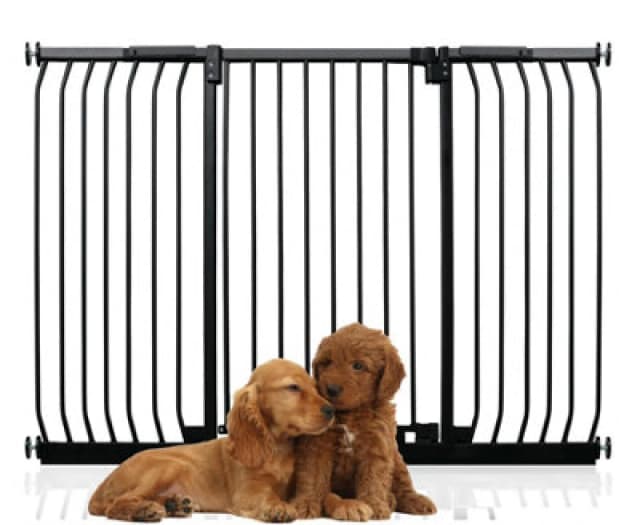 Bettacare Extra Tall Elite Dog Gate, 143Cm - 152Cm, Matt Black, Extra Tall 96.8Cm In Height, Pressure Fit Pet Gate