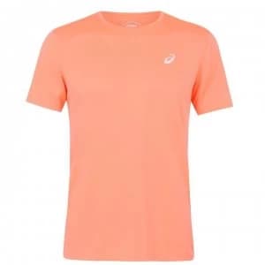 Asics Katakana Short Sleeve T Shirt Mens - FLASH CORAL