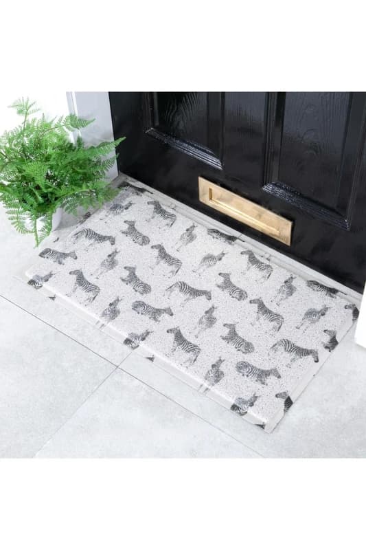 Native Natural Zebra Pattern Doormat (70 X 40Cm)