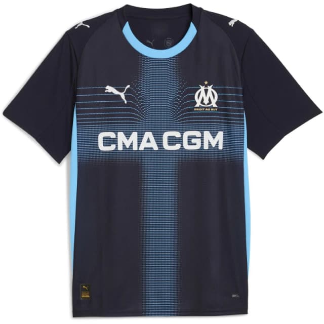 Puma Olympique Marseille Away Shirt 2025 2026 Adults Navy/Blue male S