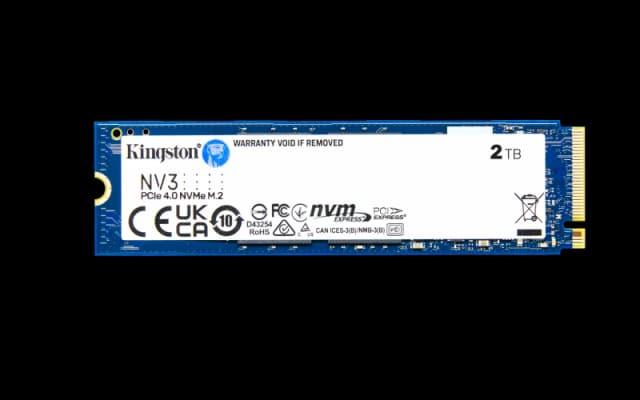 2TB Kingston NV3 M.2 2280 PCI Express 4.0 x4 NVMe Solid State Drive