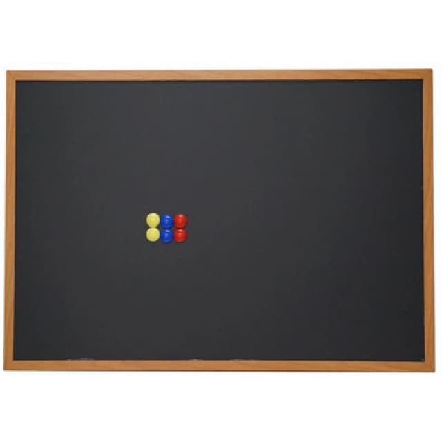 Gr8 Home Blackboard Magnetic Wooden Framed Office Notice Menu Chalk Board Sign 60 X 90Cm