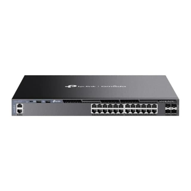 TP Link Omada 24-Port Gigabit Stackable L3 Managed Switch with 4 10G Slots SG6428X