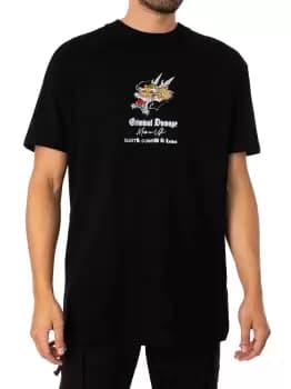 Dragon Tiger Fight Back Graphic T-Shirt