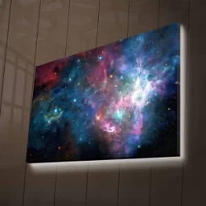 NASA-024 Multicolor Decorative LED Lighted Canvas Painting
