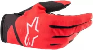 Alpinestars Radar 22 Motocross Gloves, black-red, Size S, black-red, Size S