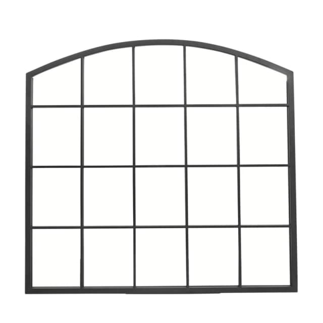Kabinet UK Industrial 96cm Window Arch Decor Wall Mirror Black unisex One Size