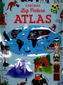 Usborne Big Picture Atlas by Emily Bone Hardback