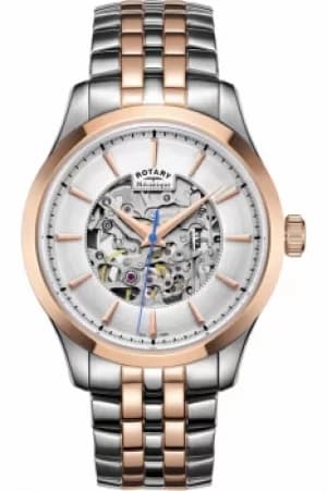 Mens Rotary Mecanique Skeleton Automatic Watch GB05034/06