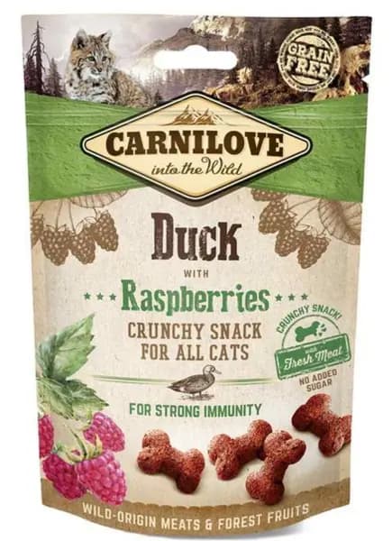 Carnilove Duck with Raspberries Crunchy Cat Treats 50g