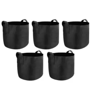 Plant Grow Bags 5 Gallon - Set of 5 M&W