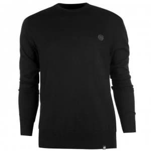 Pretty Green Hinchcliffe Crew Neck Jumper - Black
