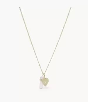 Fossil Women Power Of Crystals Rose Quartz Pendant Necklace