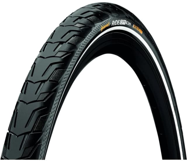 Continental Ride City Reflex Tyre Wire Bead 700X32C BLACK/BLACK REFLEX