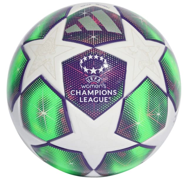adidas Womens UEFA Champions League Mini Football 2025 2026 White/Yellow unisex Mini