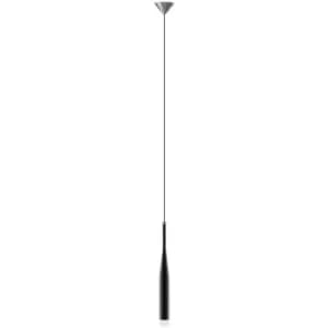 Zumaline Conte Slim Pendant Ceiling Light, Black, White, 1x G9