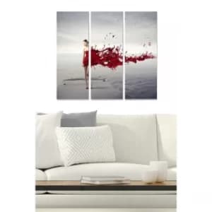 MDF82713592 Multicolor Decorative MDF Painting (3 Pieces)