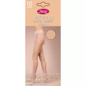 Silky Womens/Ladies Naturals Ultra Sheer Tights (1 Pair) (Medium (36a-42a)) (Illusion)