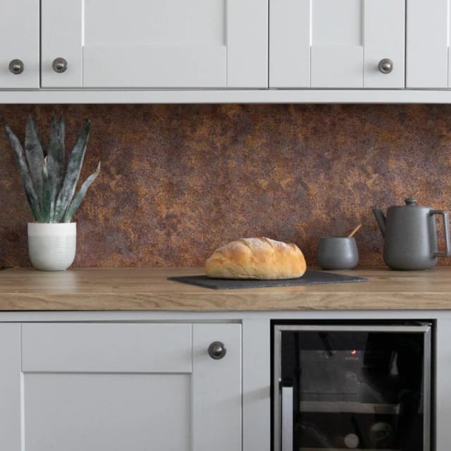 D C Fix 3D Splashback Wallpaper Rusty Stone Brown unisex 67.5CMX4M