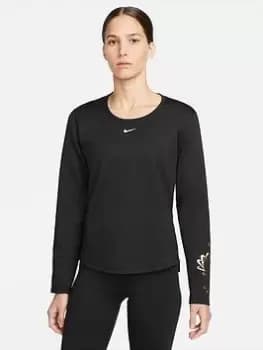 Nike Pro Long Sleeve Top - Black Size M Women