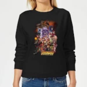 Avengers Team Portrait Womens Sweatshirt - Black