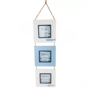 Triple Hang Photo Frame Fish 44cm