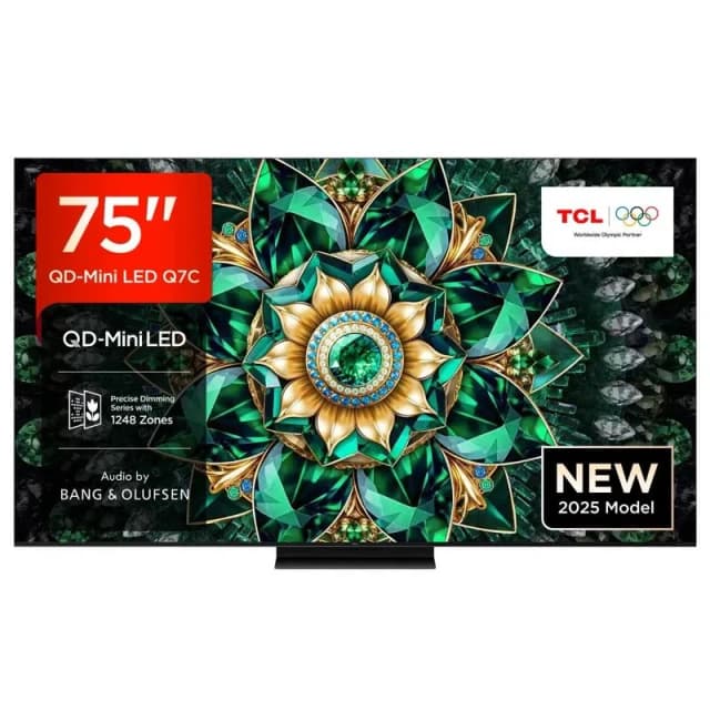 TCL Q7C 75" 4K QD-Mini LED Ultra HD Smart TV 75Q7C-UK Metallic