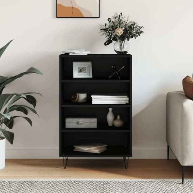 VIDAXL Highboard Black 57x35x90cm Engineered Wood Vidaxl 8720845908089