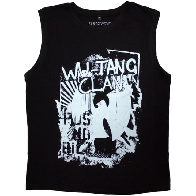 Wu-Tang Clan Mens Graffiti Tank Top in Black Size: XL Black Male XL