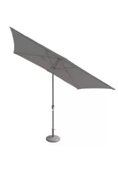 2.4x3m Crank and Tilt Parasol - Metal Pole (38mm Pole, 8 Ribs)